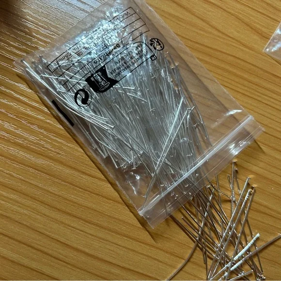 Flat head Pin for Jewelry Making - Silver - Picture 8 of 8